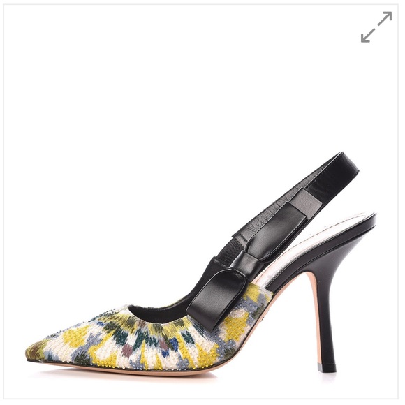 CHRISTIAN DIOR Embroidered Beaded Sling-Back - Picture 1 of 8